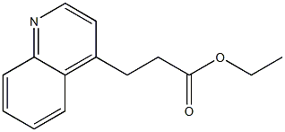 3-(Quinolin-4-yl)propionic acid ethyl ester 结构式