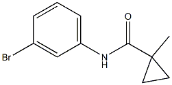 N-(3-Bromophenyl)-1-methylcyclopropanecarboxamide 结构式