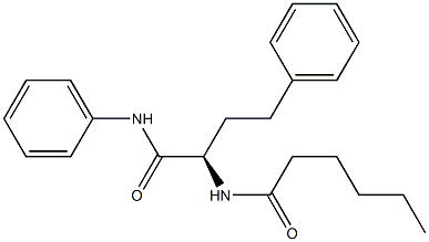 [R,(+)]-2-Hexanoylamino-4,N-diphenylbutyramide 结构式