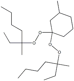 3-Methyl-1,1-bis(1-ethyl-1-methylpentylperoxy)cyclohexane 结构式