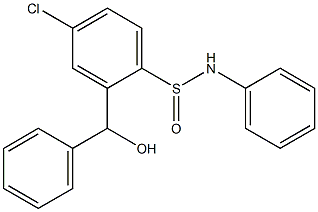 2-(Phenylhydroxymethyl)-N-phenyl-4-chlorobenzenesulfinamide 结构式