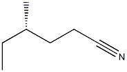 [S,(+)]-4-Methylhexanenitrile 结构式