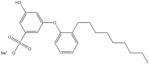 5-Hydroxy-2'-nonyl[oxybisbenzene]-3-sulfonic acid sodium salt 结构式