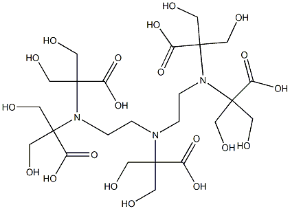 2,2,10,10-Tetrakis(hydroxymethyl)-3,6,9-tris(1-carboxy-2-hydroxy-1-hydroxymethylethyl)-3,6,9-triazaundecanedioic acid 结构式