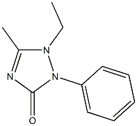 1-Ethyl-5-methyl-2-phenyl-1,2-dihydro-3H-1,2,4-triazol-3-one 结构式