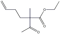 2-Methyl-2-acetyl-5-hexenoic acid ethyl ester 结构式