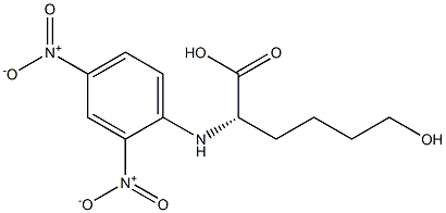 [S,(-)]-6-Hydroxy-2-(2,4-dinitroanilino)hexanoic acid 结构式
