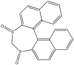 [Dinaphtho[2,1-d:1',2'-f][1,3]dithiepin]3,5-dioxide 结构式