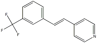 4-(3-(Trifluoromethyl)styryl)pyridine 结构式