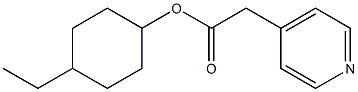 Pyridine-4-acetic acid 4-ethylcyclohexyl ester 结构式