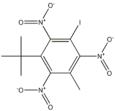 1-tert-Butyl-3-iodo-5-methyl-2,4,6-trinitrobenzene 结构式