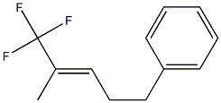 1,1,1-Trifluoro-2-methyl-5-phenyl-2-pentene 结构式
