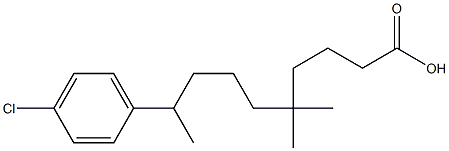 5-(4-Chlorophenyl)-1,1-dimethylhexylbutyrate 结构式