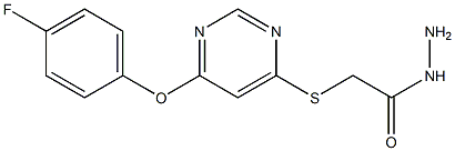 2-[6-(4-Fluorophenoxy)pyrimidin-4-ylthio]acetohydrazide 结构式