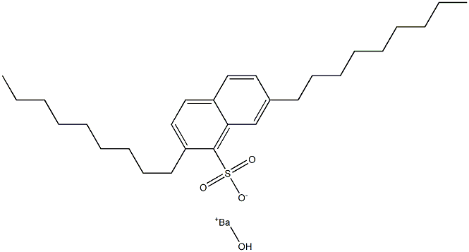 2,7-Dinonyl-1-naphthalenesulfonic acid hydroxybarium salt 结构式