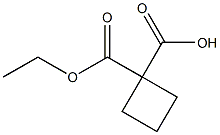 Cyclobutane-1,1-dicarboxylic acid 1-ethyl ester 结构式