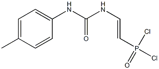 [2-[3-(p-Tolyl)ureido]vinyl]dichlorophosphine oxide 结构式