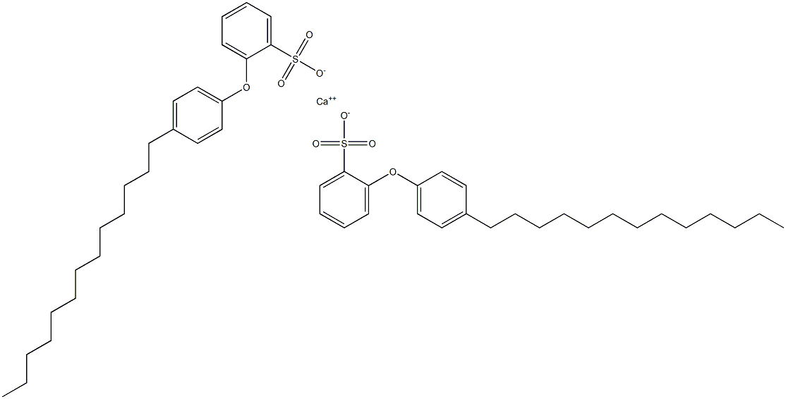 Bis[2-(4-tridecylphenoxy)benzenesulfonic acid]calcium salt 结构式
