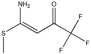 1,1,1-Trifluoro-4-amino-4-(methylthio)-3-buten-2-one 结构式