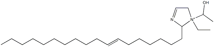 1-Ethyl-1-(1-hydroxyethyl)-2-(7-octadecenyl)-3-imidazoline-1-ium 结构式