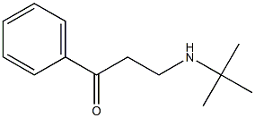 3-[(1,1-Dimethylethyl)amino]-1-phenyl-1-propanone 结构式