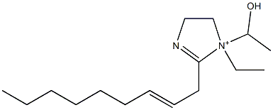 1-Ethyl-1-(1-hydroxyethyl)-2-(2-nonenyl)-2-imidazoline-1-ium 结构式