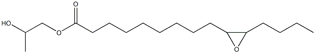 10,11-Epoxypentadecanoic acid 2-hydroxypropyl ester 结构式