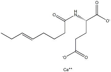 N-(5-Octenoyl)glutamic acid calcium salt 结构式