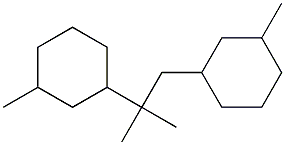 1,2-Bis(3-methylcyclohexyl)-2-methylpropane 结构式