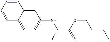 N-(2-Naphtyl)-L-alanine butyl ester 结构式