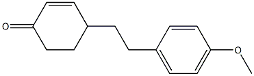 4-(4-Methoxyphenethyl)-2-cyclohexene-1-one 结构式