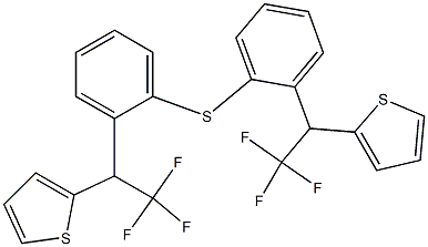 [2,2,2-Trifluoro-1-(2-thienyl)ethyl]phenyl sulfide 结构式