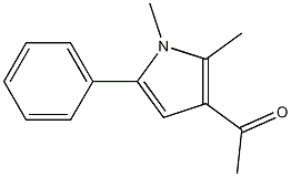 3-Acetyl-1,2-dimethyl-5-phenyl-1H-pyrrole 结构式