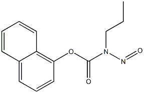 N-Nitroso-N-propylcarbamic acid 1-naphtyl ester 结构式