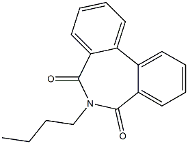 6-Butyl-5H-dibenz[c,e]azepine-5,7(6H)-dione 结构式