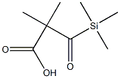 2,2-Dimethyl-3-oxo-3-trimethylsilylpropanoic acid 结构式