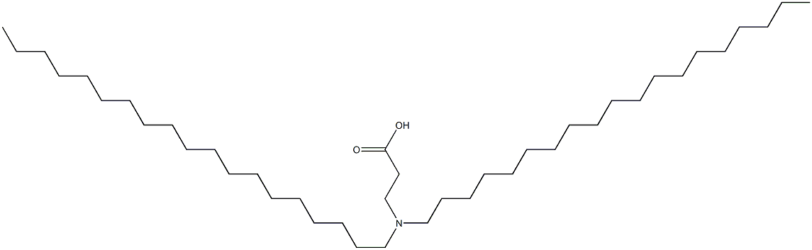 3-(Dinonadecylamino)propanoic acid 结构式