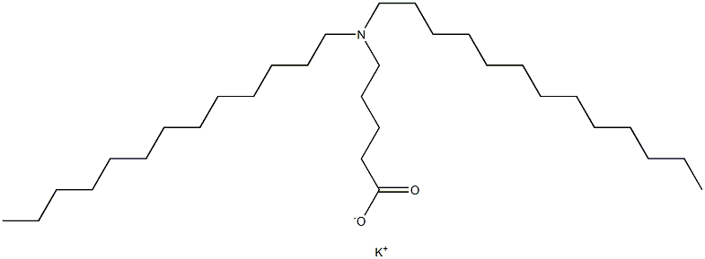 5-(Ditridecylamino)valeric acid potassium salt 结构式