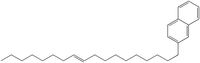 2-(10-Octadecenyl)naphthalene 结构式