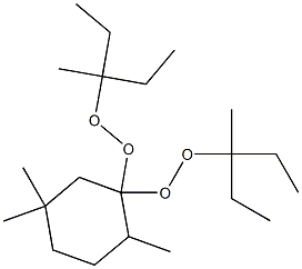 2,5,5-Trimethyl-1,1-bis(1-ethyl-1-methylpropylperoxy)cyclohexane 结构式