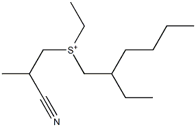 2-Cyanopropyl(ethyl)2-ethylhexylsulfonium 结构式