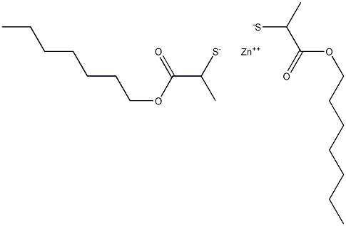 Zinc bis[1-(heptyloxycarbonyl)ethanethiolate] 结构式