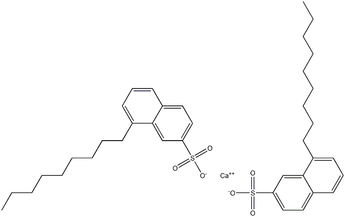 Bis(8-nonyl-2-naphthalenesulfonic acid)calcium salt 结构式