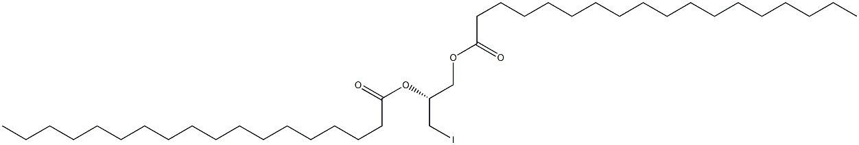[R,(+)]-3-Iodo-1,2-propanediol distearate 结构式