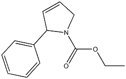 2-Phenyl-3-pyrroline-1-carboxylic acid ethyl ester 结构式