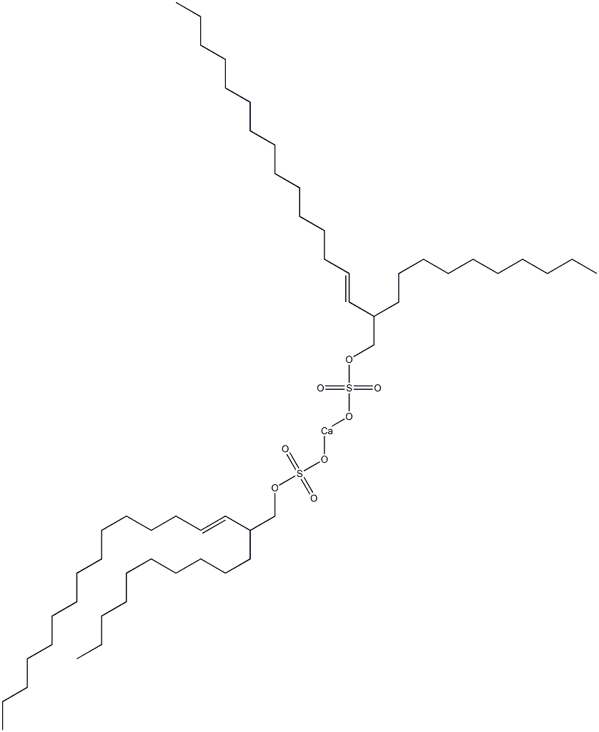 Bis(2-decyl-3-heptadecenyloxysulfonyloxy)calcium 结构式