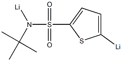 N-tert-Butyl-N-lithio-5-lithiothiophene-2-sulfonamide 结构式