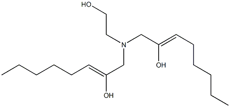 1,1'-[(2-Hydroxyethyl)imino]bis(2-octen-2-ol) 结构式