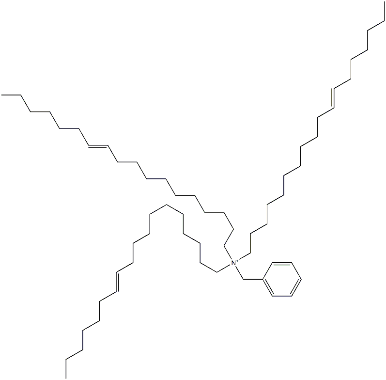 Tri(11-octadecenyl)benzylaminium 结构式