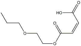 Maleic acid hydrogen 1-(2-propoxyethyl) ester 结构式